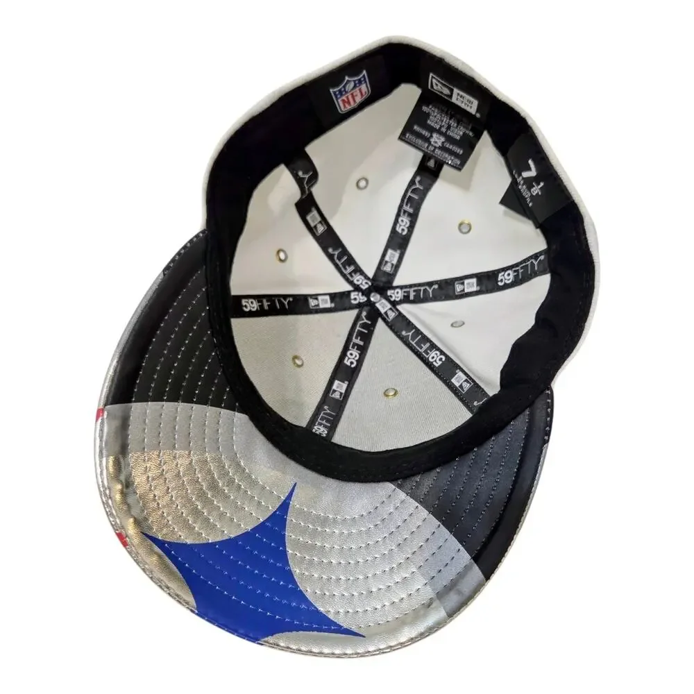 New Era Pittsburgh Steelers 2017 59FIFTY Hat Unisex White Low Profile Draft Cap